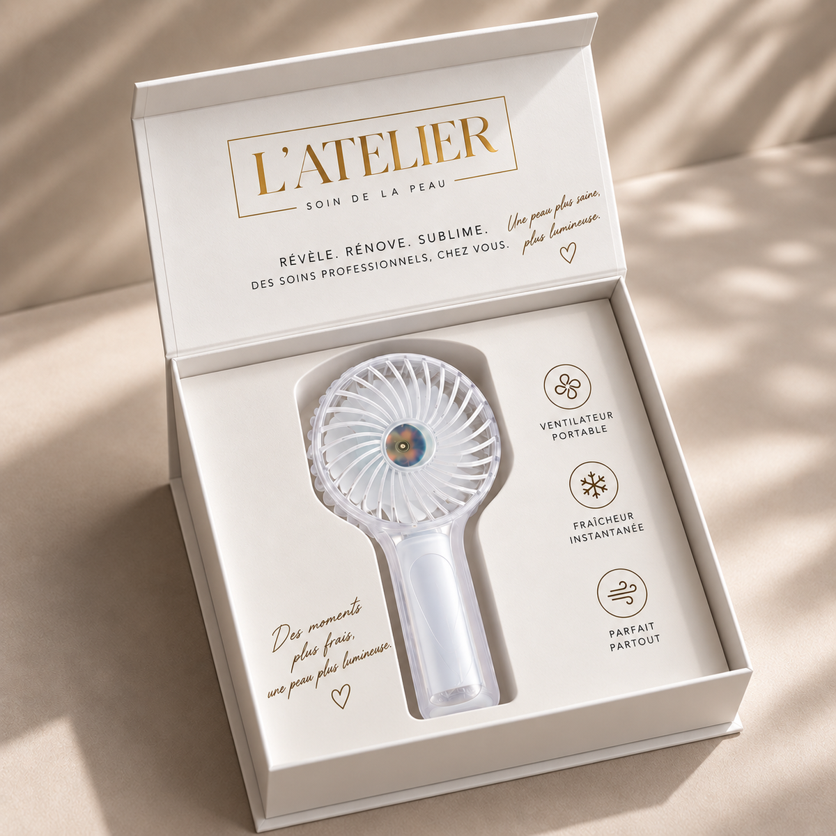 VENTILATEUR  SPÉCIALEMENT CONÇU POUR LA PEAU